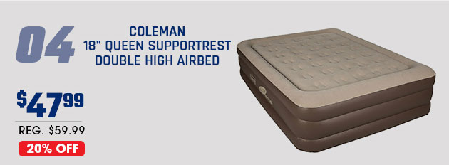 Coleman 18" Queen SupportRest Double High Airbed