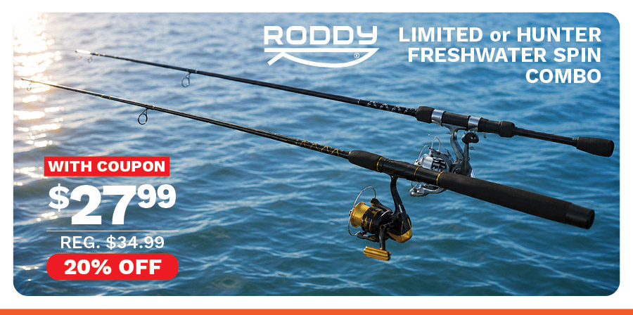Roddy Limited or Hunter Freshwater Spin Combo