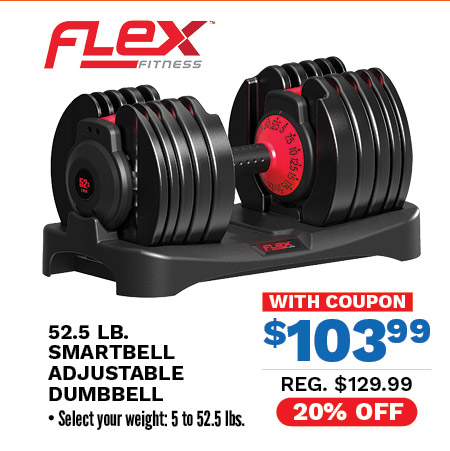 Flex Fitness 52.5 lb. Smartbell Adjustable Dumbbell