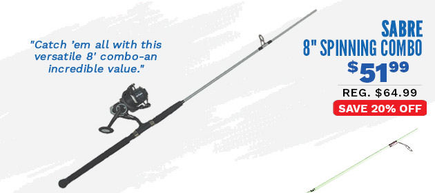Sabre 8" Spinning Combo