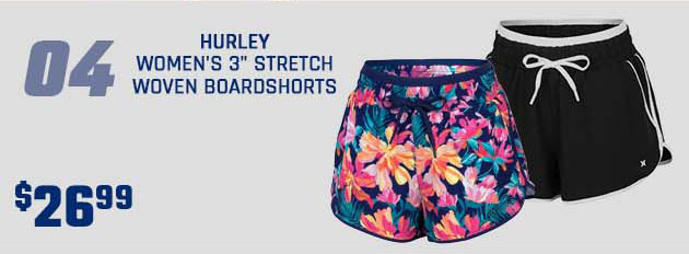 Hurley Women's 3" Stretch Woven Boardshorts