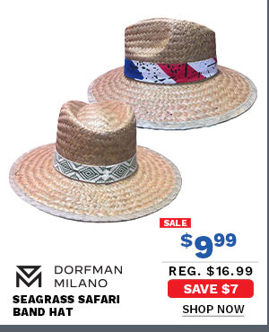 Dorfman Seagrass Safari Band Hat