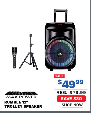 Max Power Rumble 12" Trolley Speaker