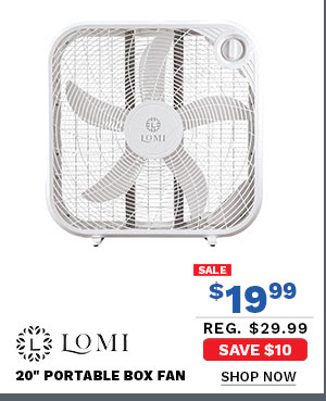 LOMI 20" Portable Box Fan