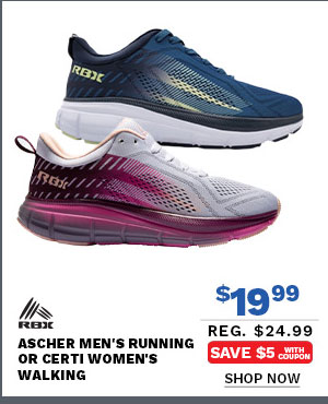 RBX Ascher Men's Running or Certi Women's Walking