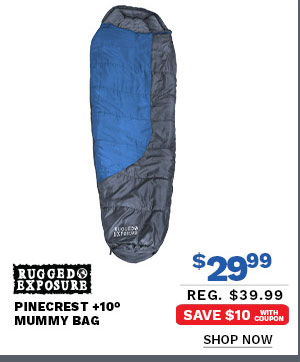 Rugged Exposure Pinecrest +10° Mummy Bag