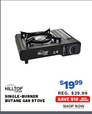 Hilltop Gear Single-Burner Butane Gas Stove