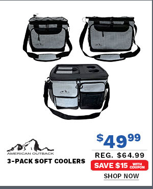 American Outback 3-Pack Soft Coolers