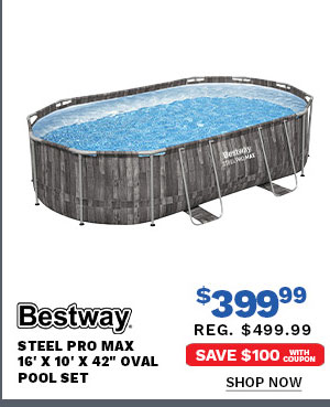 Bestway Steel Pro Max 16' x 10' x 42" Oval Pool Set