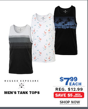 Rugged Exposure Men's Tank Tops