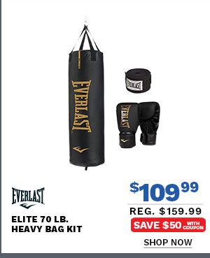 Everlast Elite 70 lb. Heavy Bag Kit