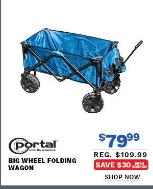 Portal Big Wheel Folding Wagon