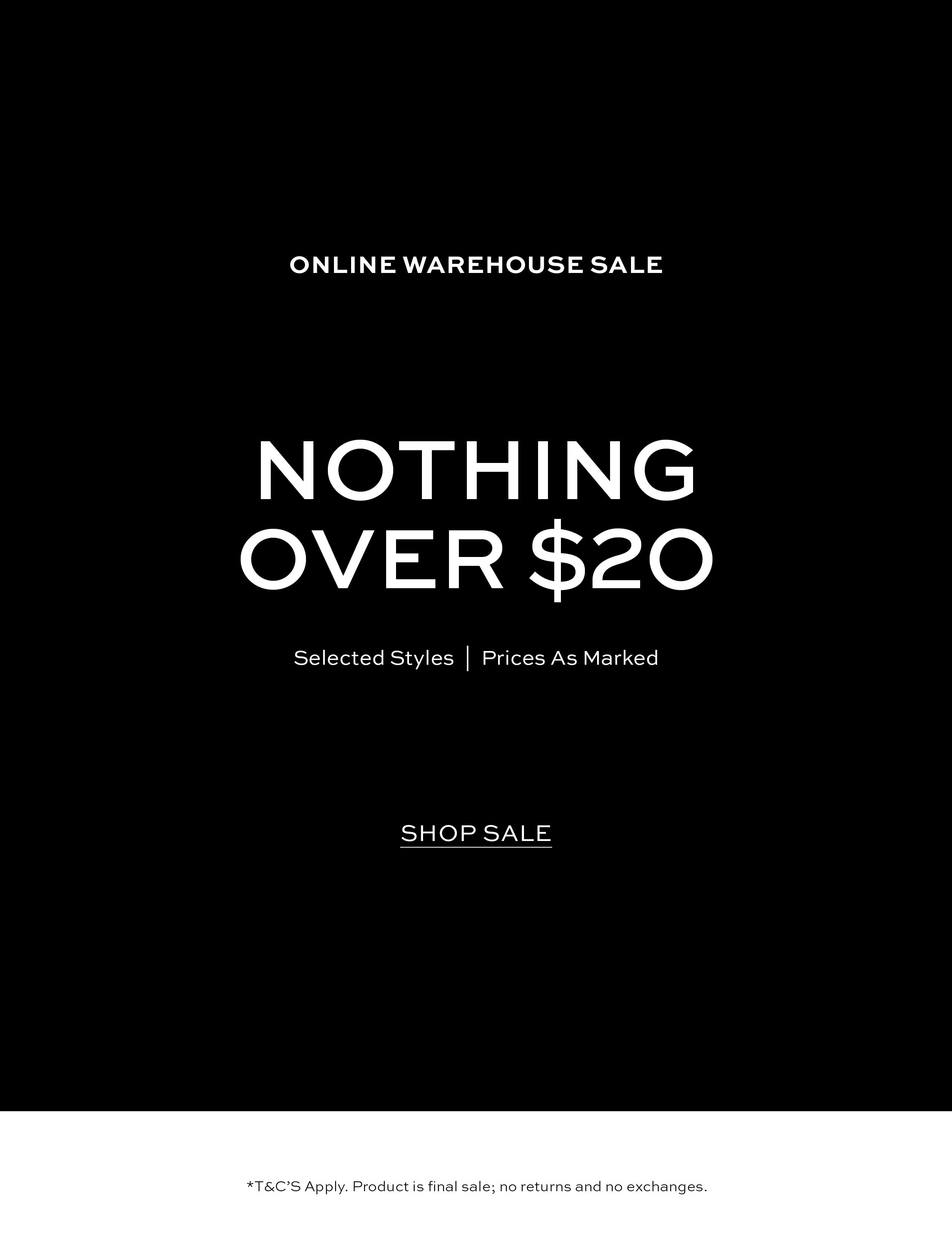 ONLINE WAREHOUSE SALE