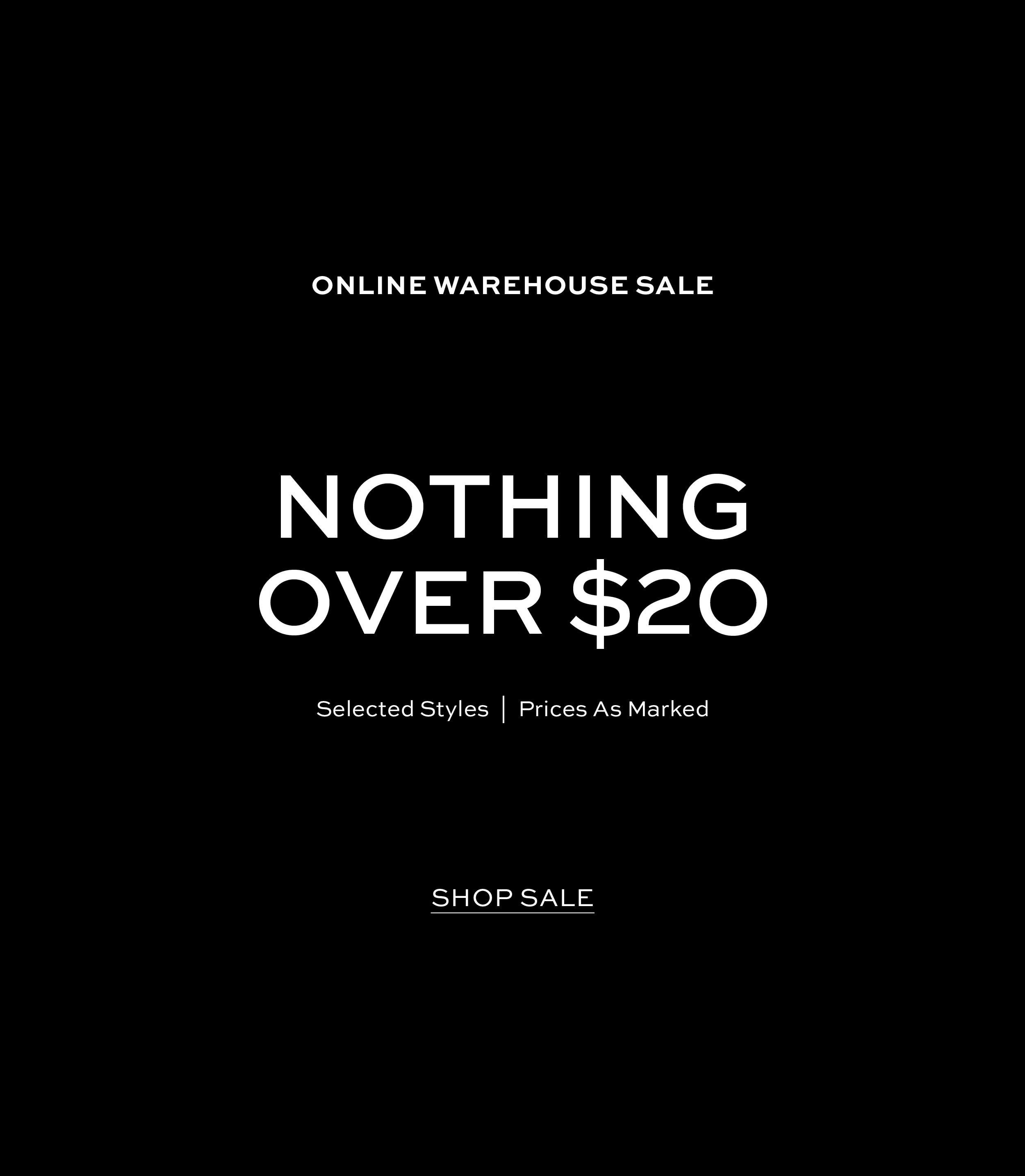 ONLINE WAREHOUSE SALE