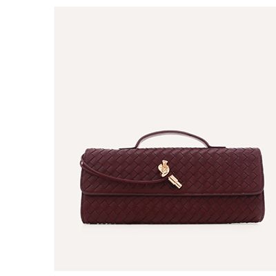 BISQUE ALICE CLUTCH - WINE 