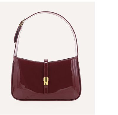 CLARA SHOULDER BAG - RED PATENT