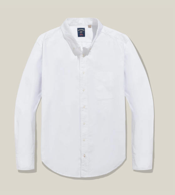 A product shot of Bills Khaki Oxford Shirt in White