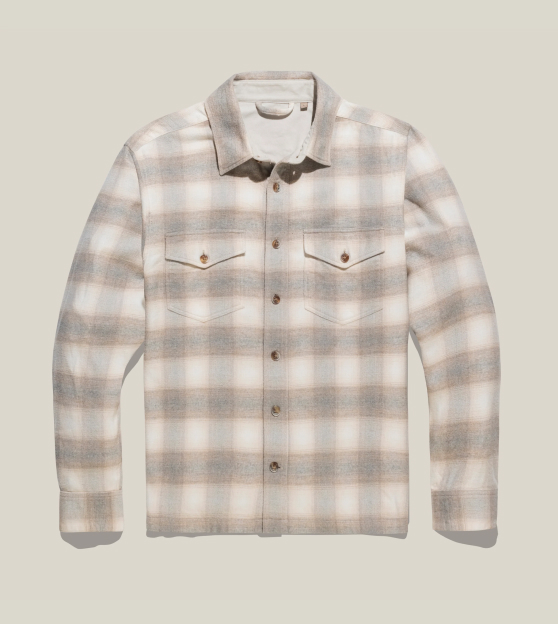 A product shot of Bills Khakis Ombre Flannel – Classic Fit - Over Shirt 