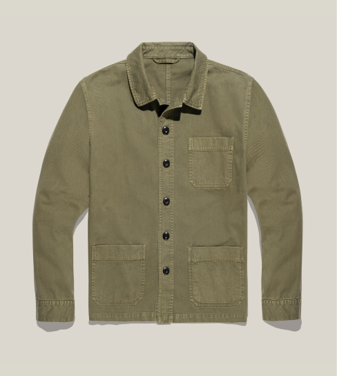 A product shot of Bills Khakis Chore Jacket – Heritage Wash – Classic Fit
