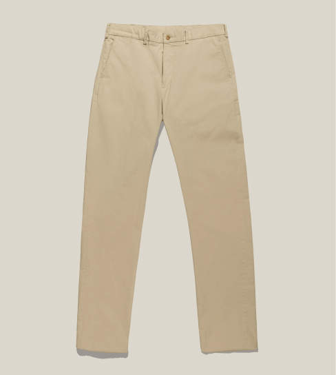 A product shot of Bills Khakis Island Twill – Classic Fit – M2 in Khaki