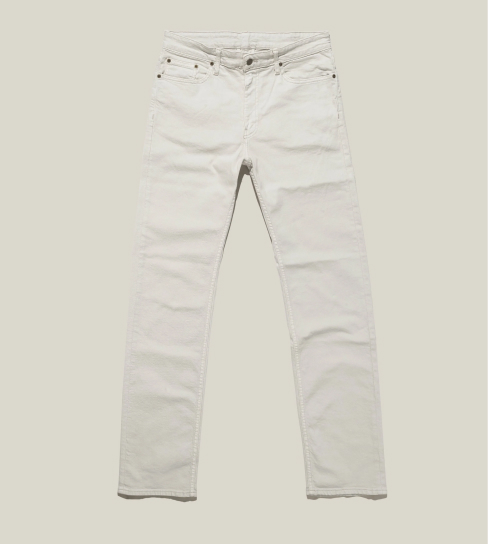 A product shot of a Bills Khakis bone colored 5-Pocket pant