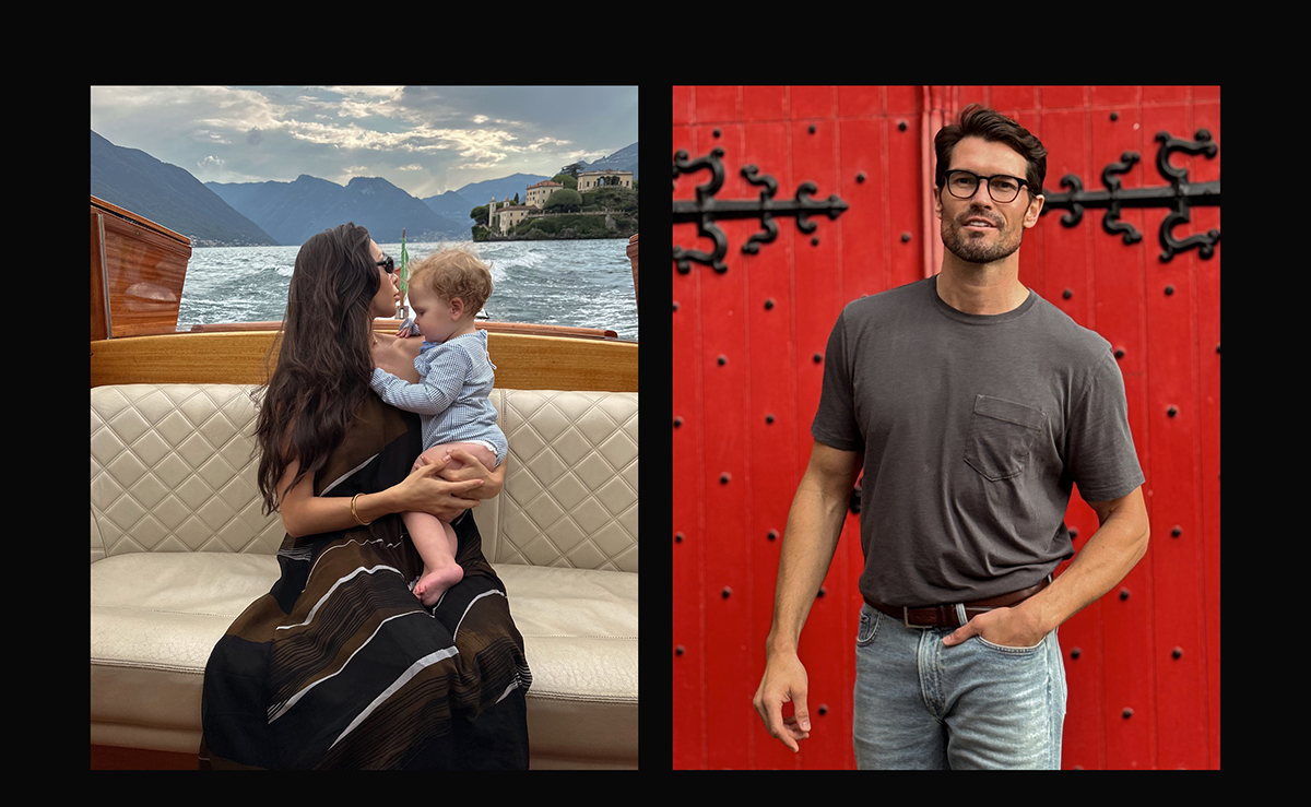 The photos of the family in Billy Reid.