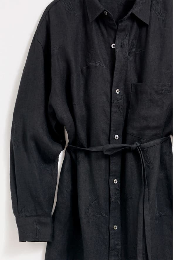 The Pelican Linen Maxi Shirt Dress
