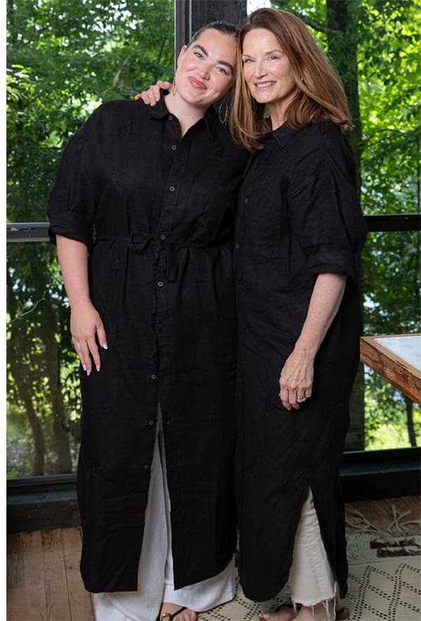 The Reids wear Billy Reid.