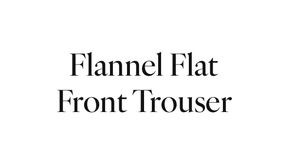 Flannel Flat Front