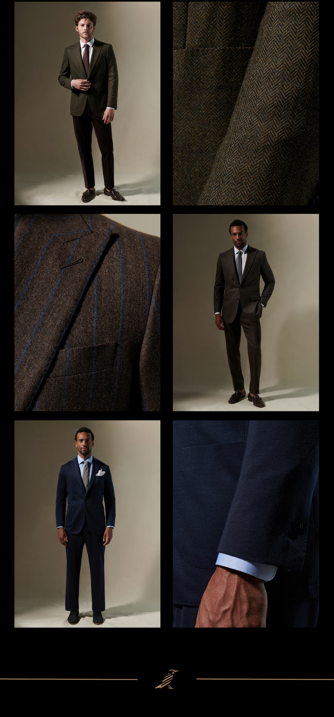 Grid of various fabric options