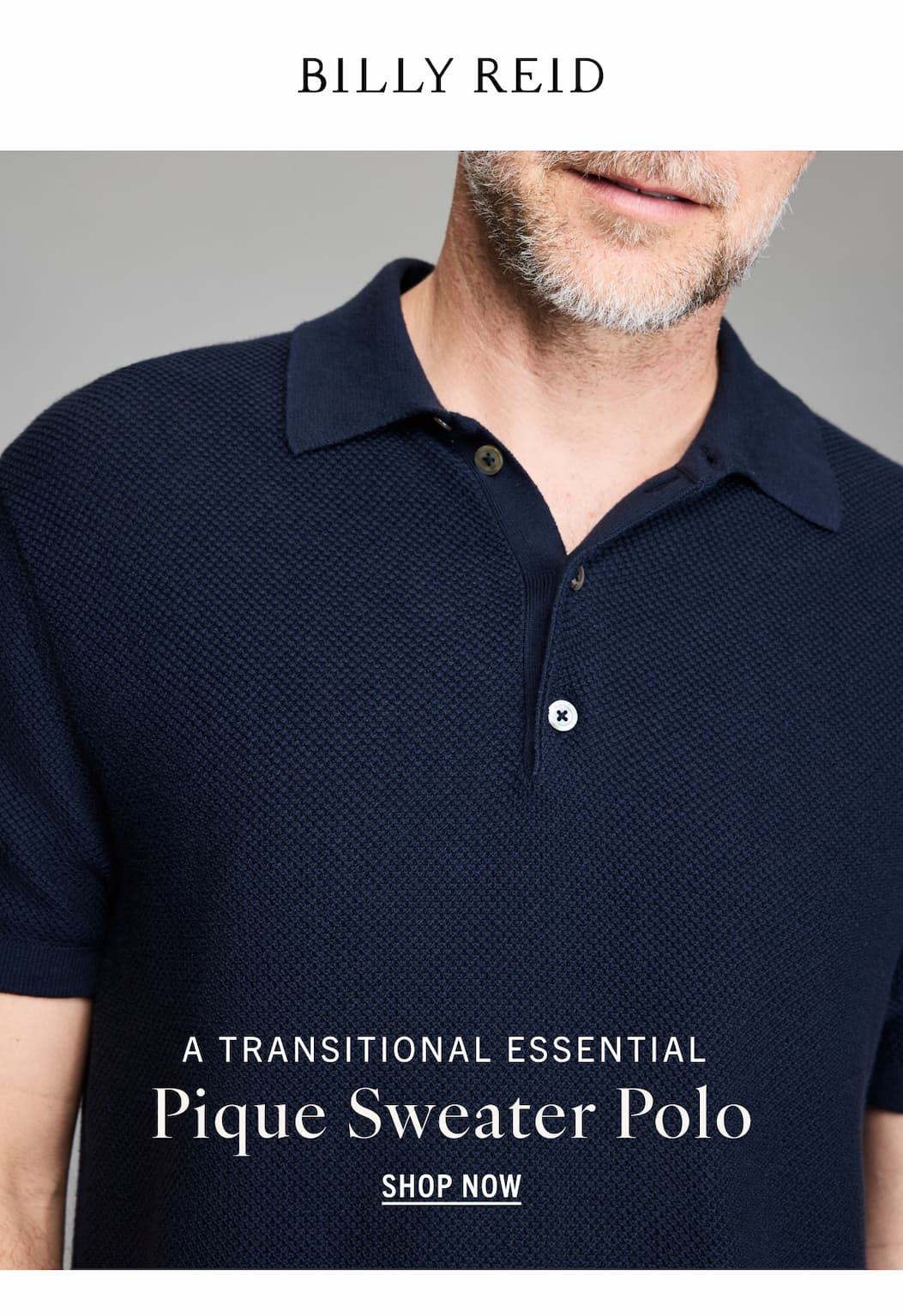 A Transitional Essential: Pique Sweater Polo