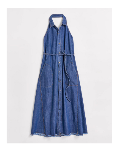 Denim Halterneck