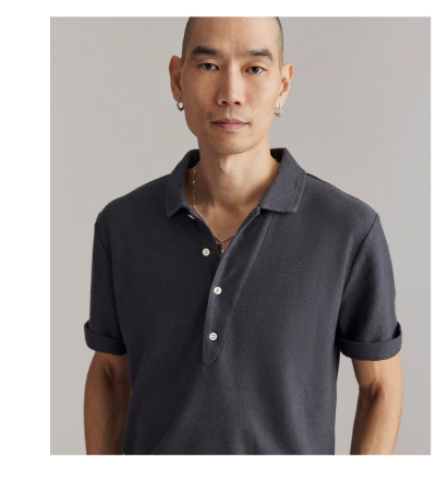 Hemp Cotton Twill Polo