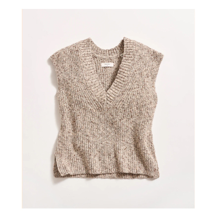 Marled V Neck Sweater