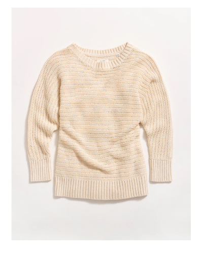 Open Stitch Dolman Beach Sweater