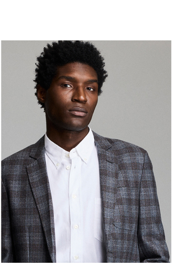Virgin Wool Shadow Plaid
