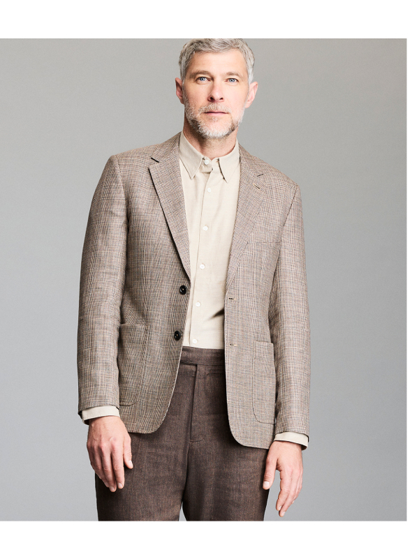 Micro Houndstooth Walton Jacket