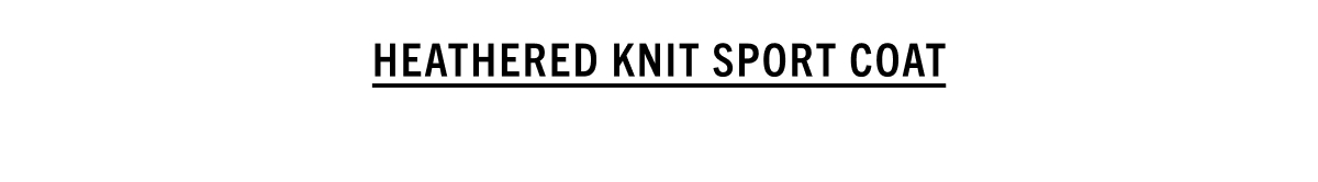 Heathered Knit Sport Coat