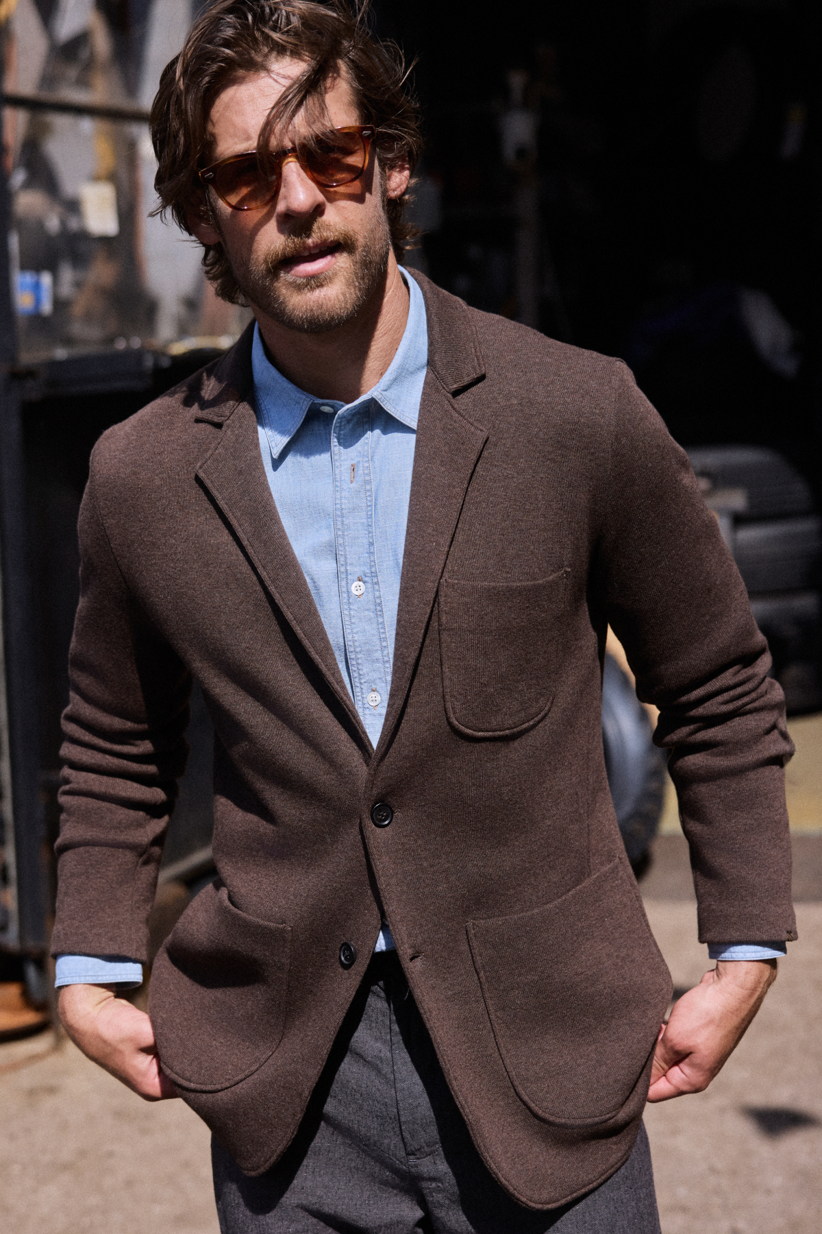 Model wears the Knit Sport Coat