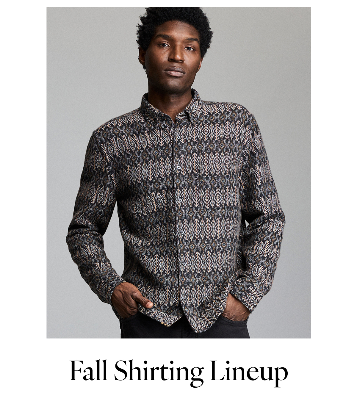 Folk Jacquard Shirt Button Down