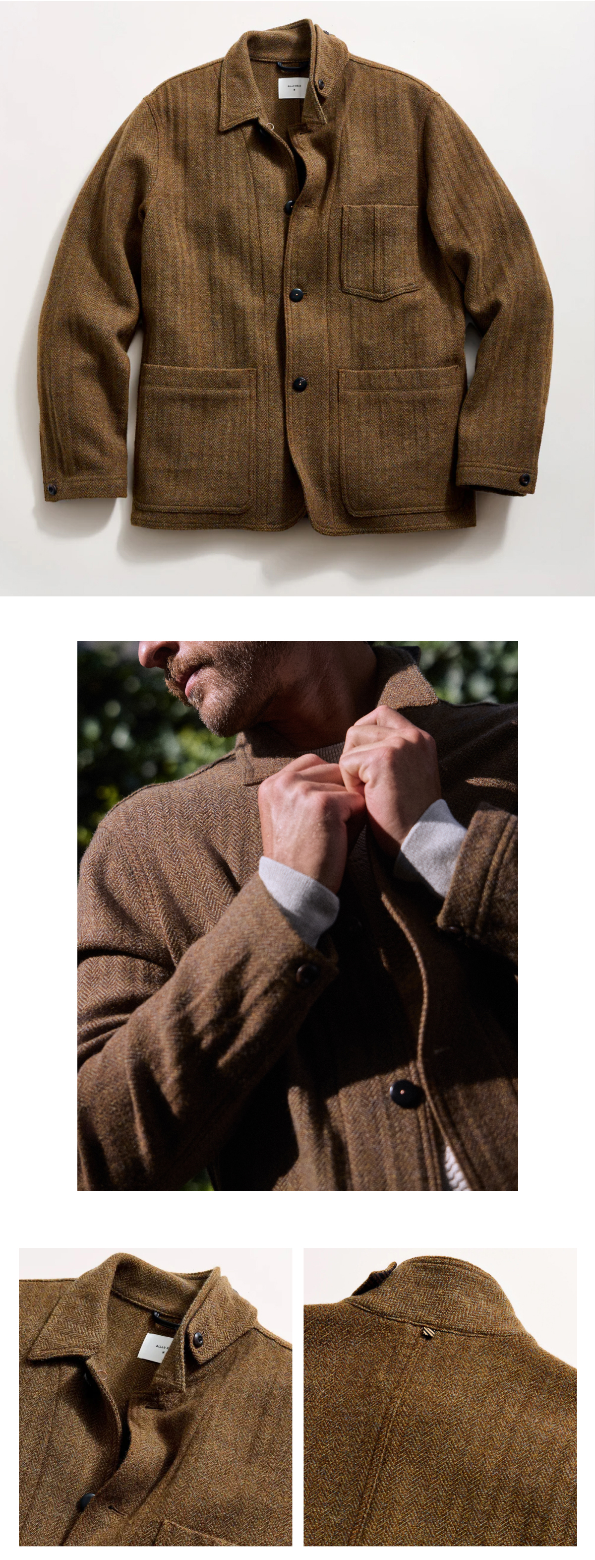 The Wool Herringbone Chore Coat