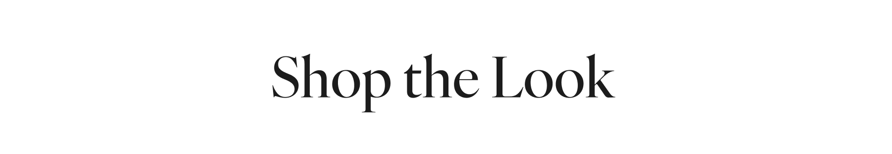 SHOP THE LOOK