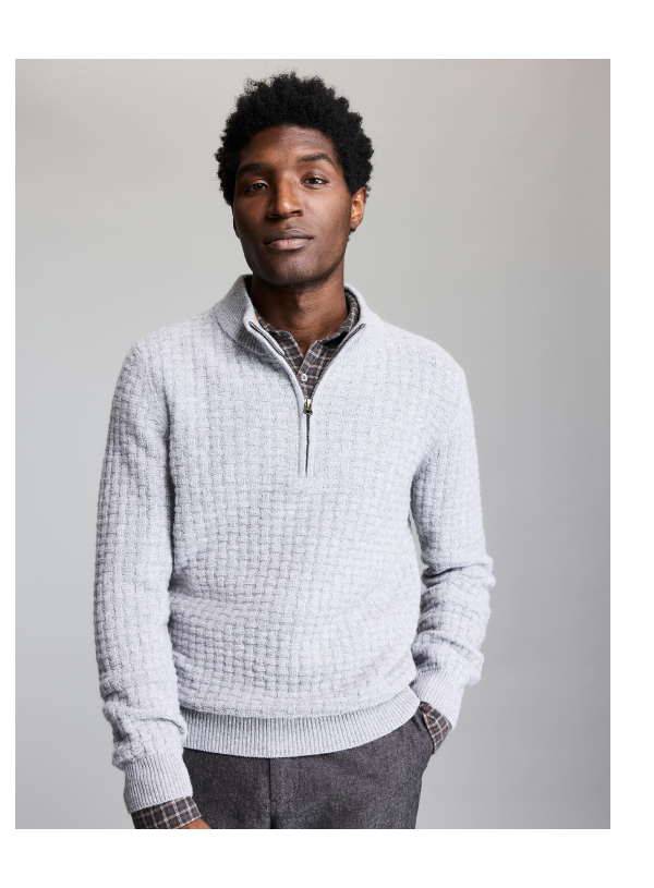 Model wears Billy Reid 