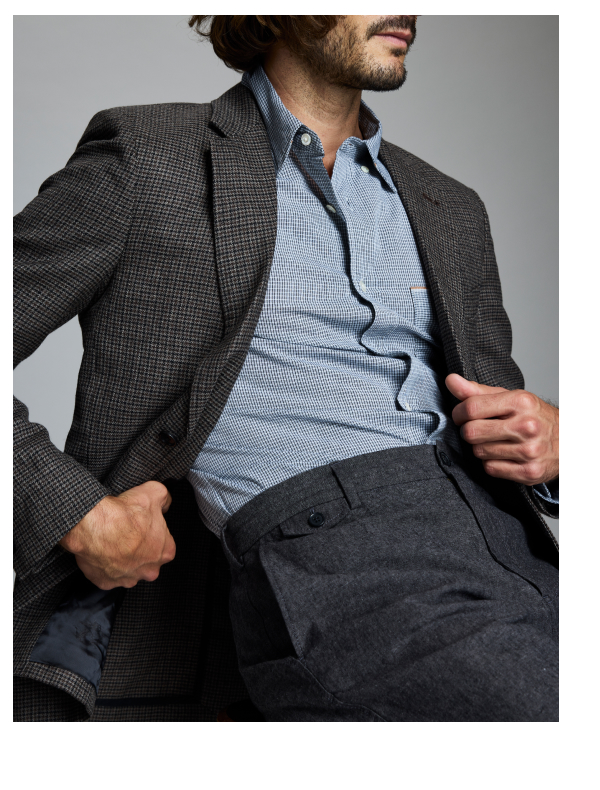 Virgin Woll Melange Houndstooth Walton Jacket