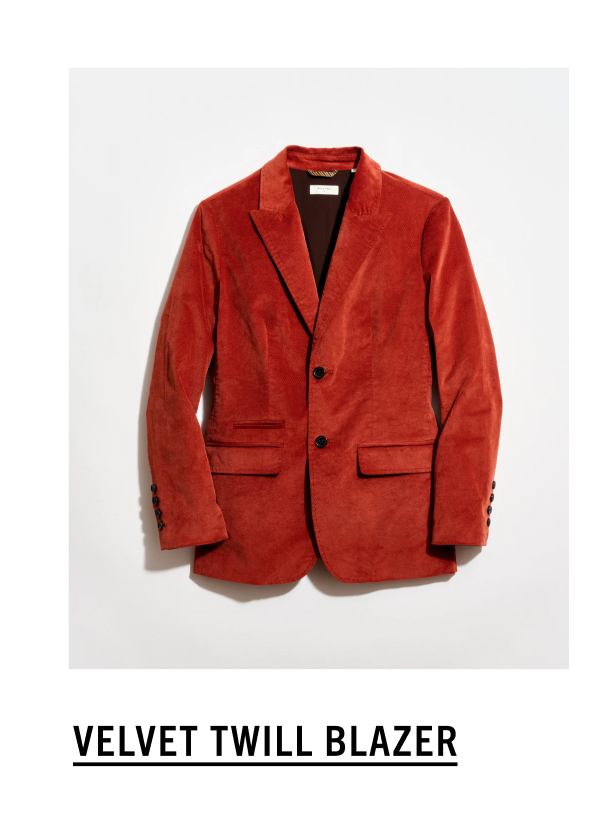 Velvet Twill Blazer