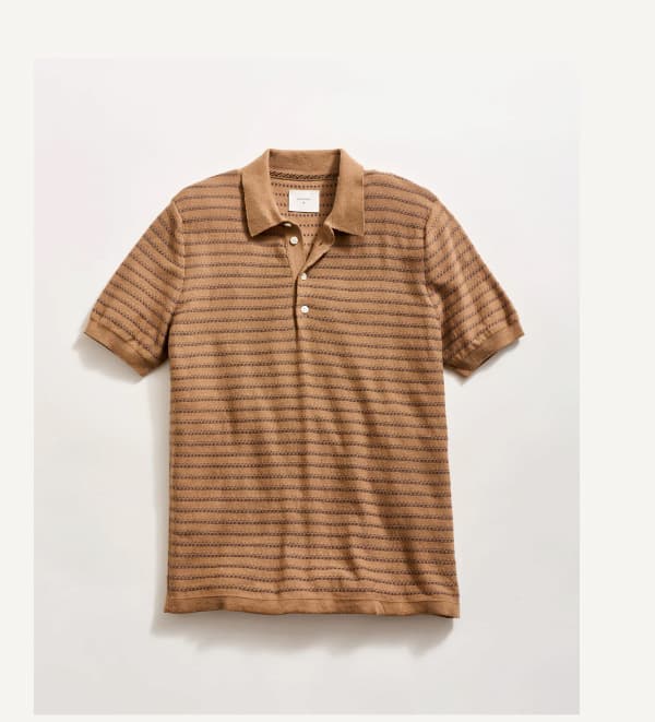 Texture Stripe Polo