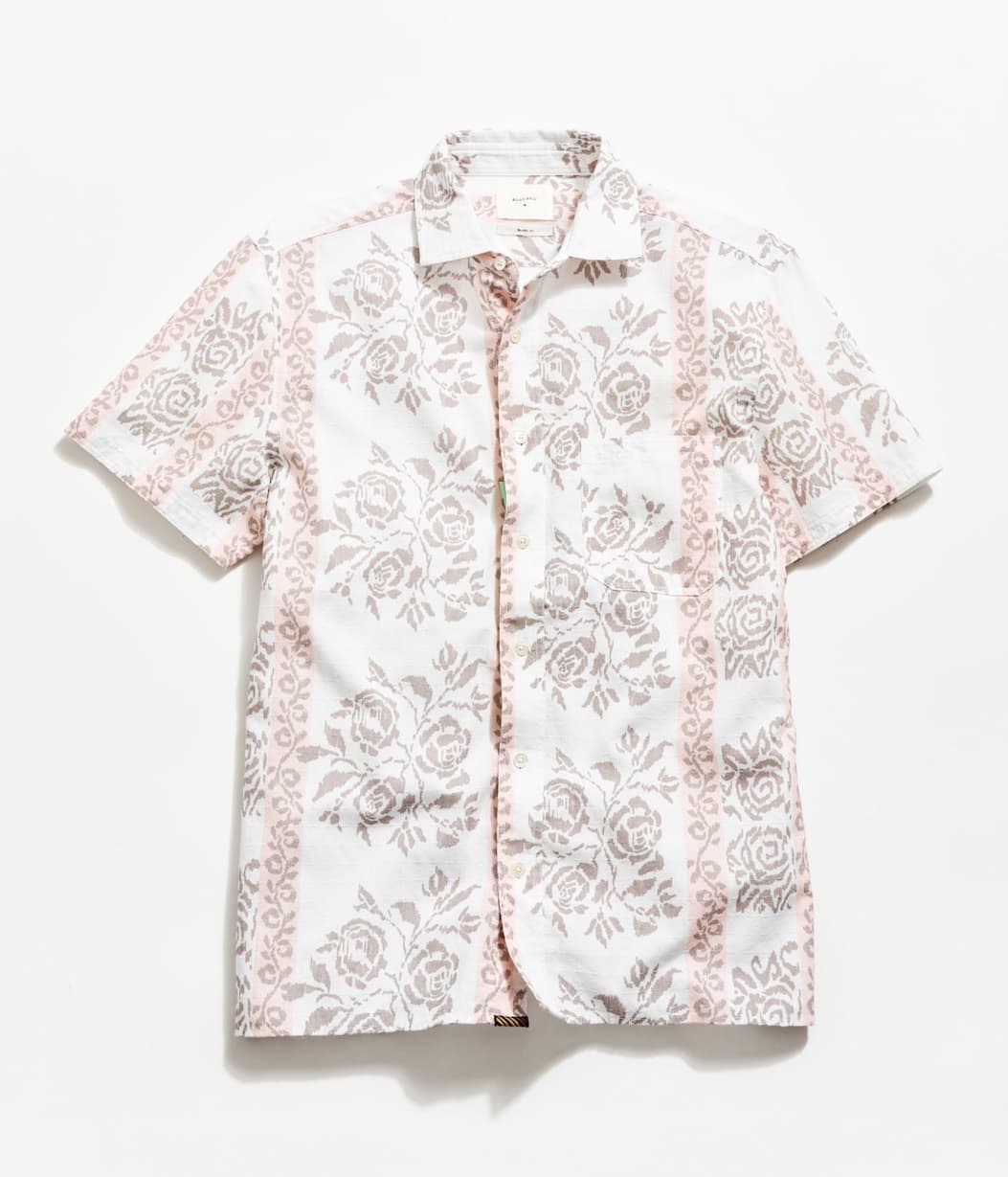 The Textural Tropical Roses Treme Shirt