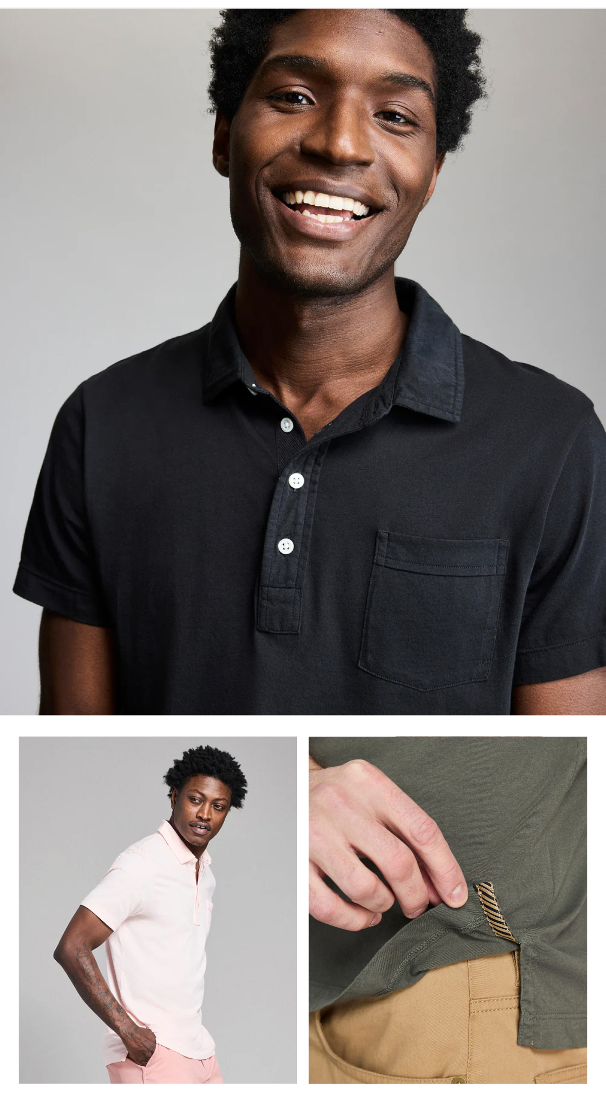 Model wears the Pensacola Polo