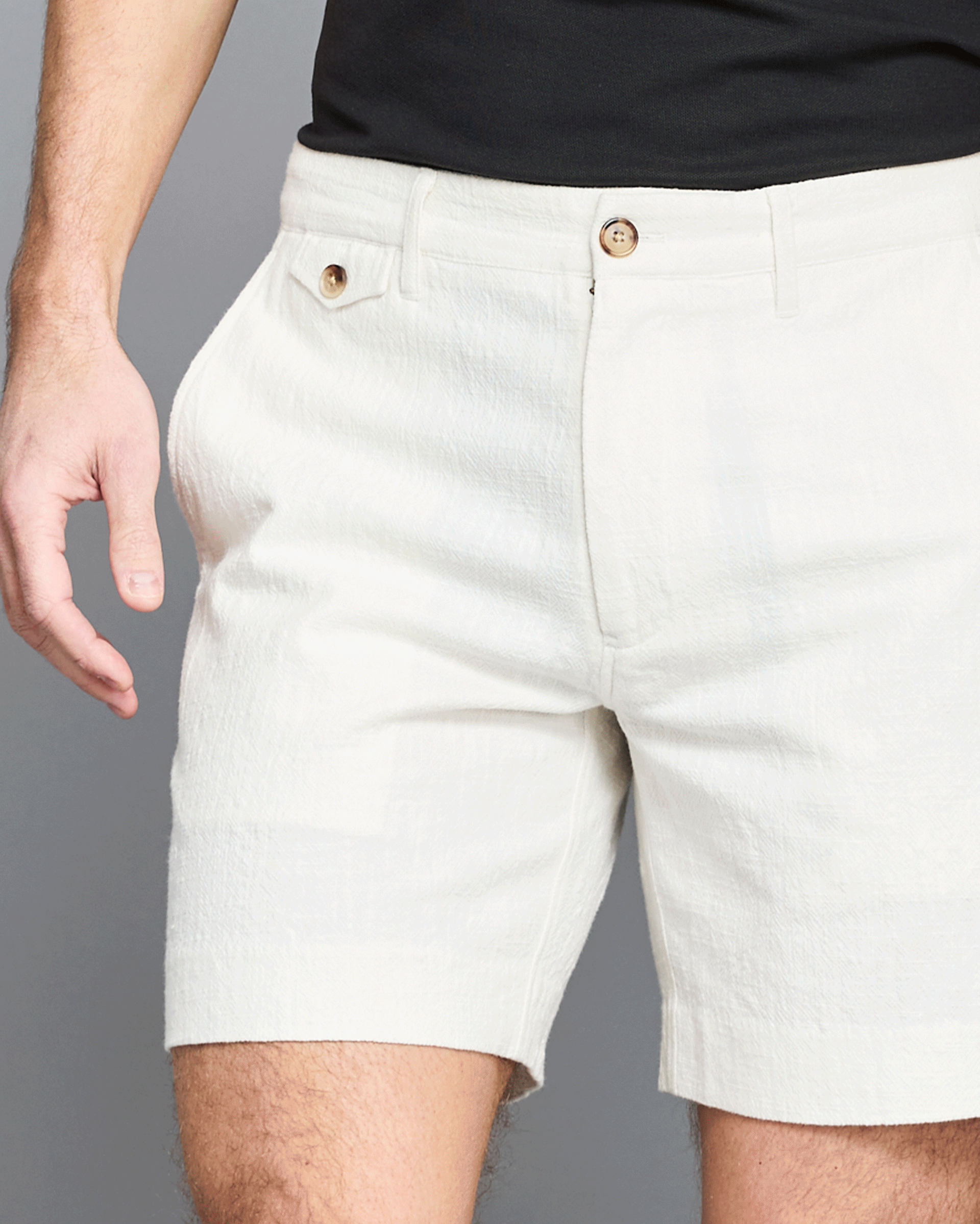 Photos of Billy Reid shorts.