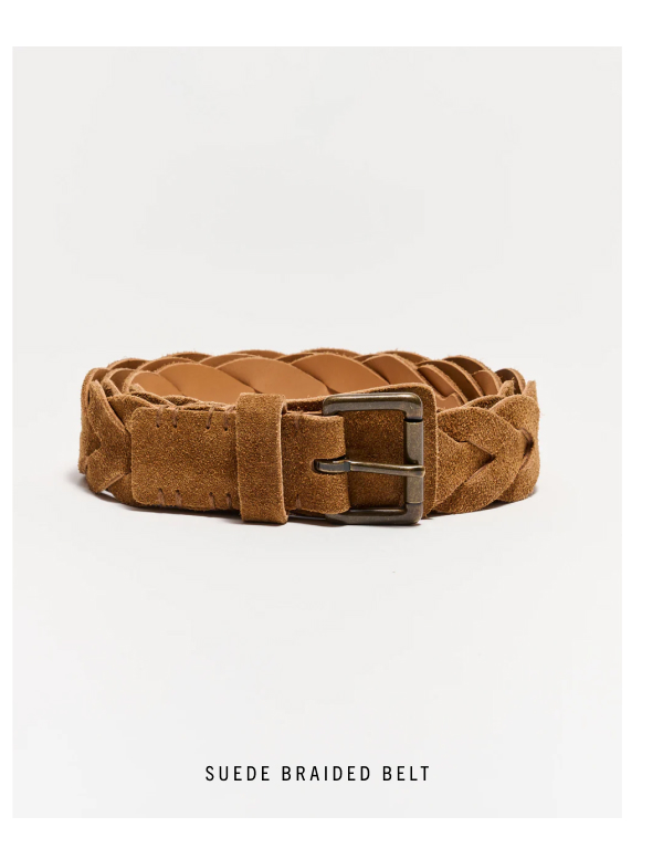 Suede Braided Belt